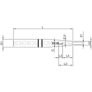 Shrink-fit extension Ø20/3x150 mm